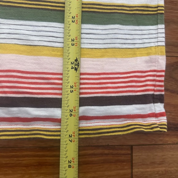 Guess Originals Striped Tee Embroidered Logo Short Sleeve Casual Small - Picture 6 of 7